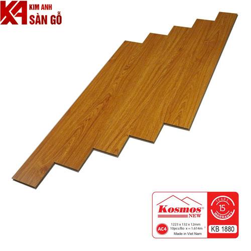 Sàn Gỗ Công Nghiệp 12MM KOSMOS-KB 1880